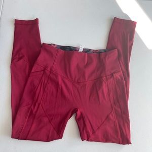 Red Lululemon all the right places pants